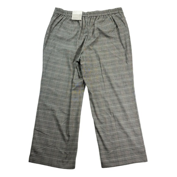 CC - Cato Pull-On Dress Pants Trousers Womens 24W Black White Plaid Stretch NWT - Picture 2 of 8